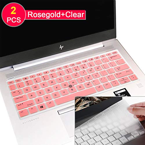 [2 Pcs] Keyboard Cover Skin for HP Elitebook 730 G5,Elitebook 830 G5 13.3