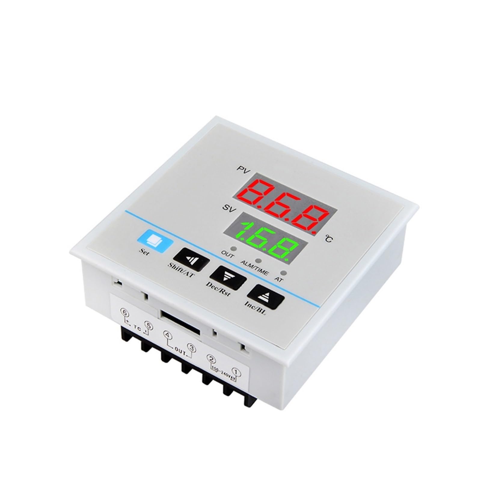 RWRAPS regolatore Temperatura pid Regolatori termostato Temperatura PID AC220V Regolatore di Temperatura AC 220V centigrado (Color : 0-300 K Type)