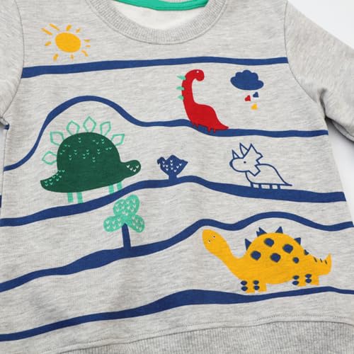 Image of Hongshilian Unisex Kids Cute Cartoon Cotton Sweater Shirt
