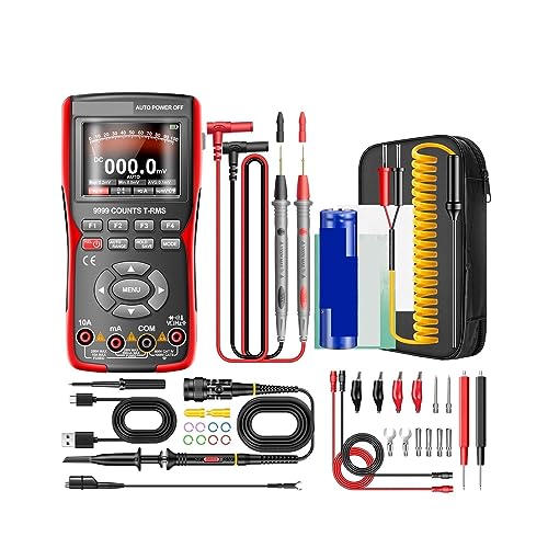 Digital Oscilloscope, AOS02 Digital Oscilloscope Transistor Test Multimeter 48MS/s Sampling Rate 10MHZ Analog Bandwidth Support Waveform Storage for the maintenance and R&D education industry(AOS02 PR