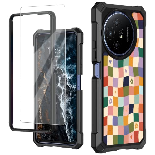 for TCL K32/K33 5G 2025 Phone Case with Tempered Glass Screen Protector