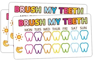 50 Pcs Toothbrush Chart for Kids - Educational Teeth Brushing Tracker