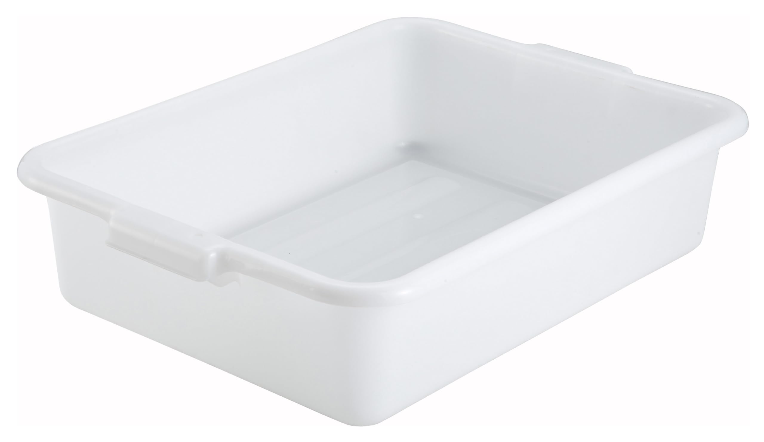 Winco Bus Box Dish Tub for Restaurants, 5", White