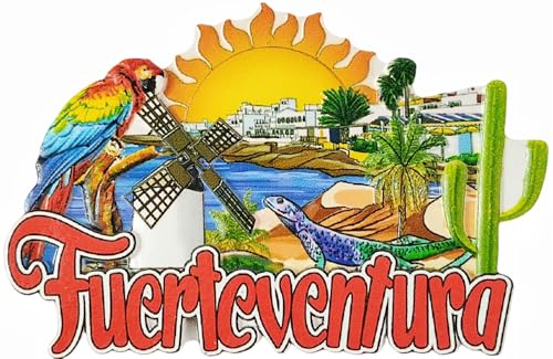 Fuerteventura Kühlschrankmagnet, Spanien, Reise-Souvenir, Kühlschrankdekoration, Bastel-Kollektion