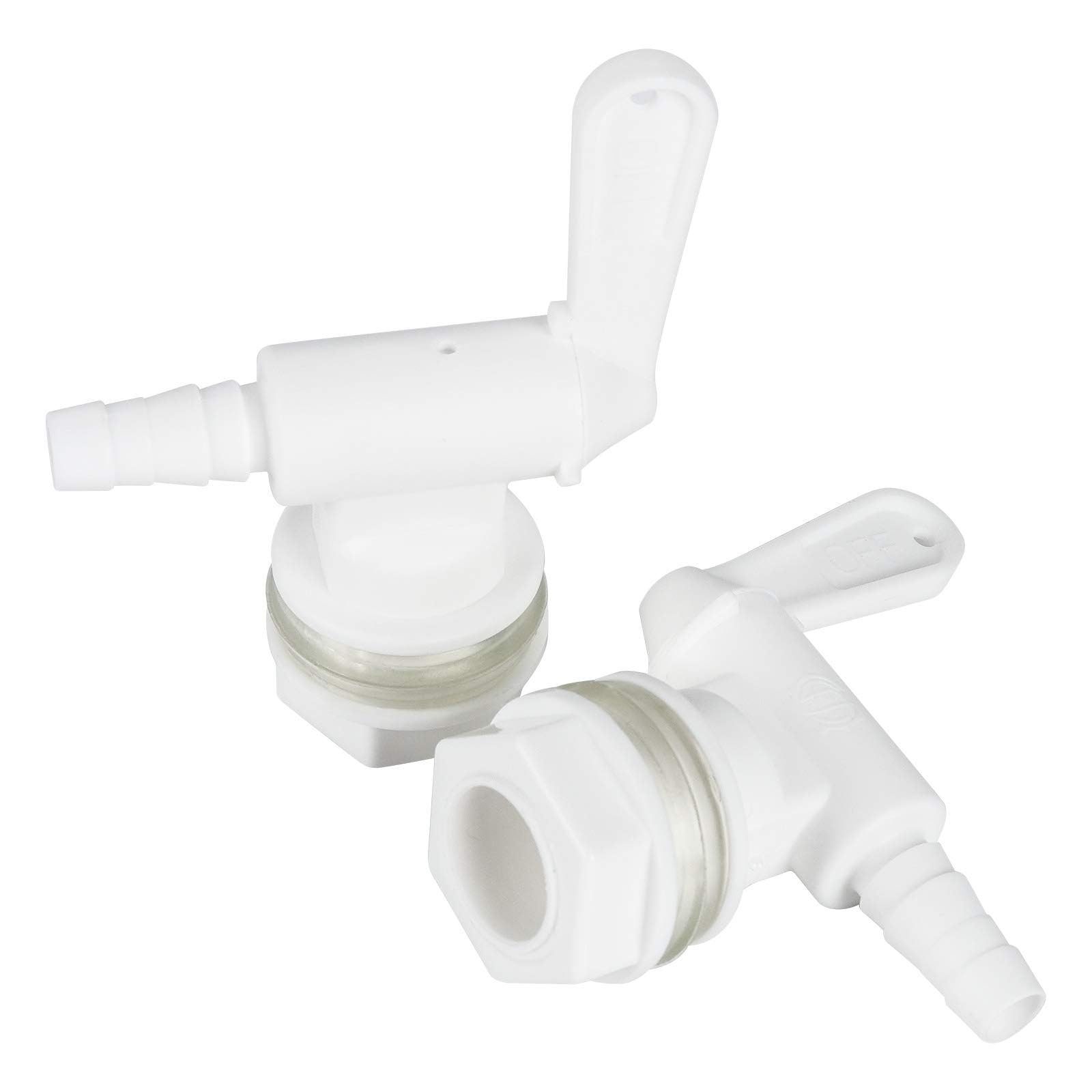 FERRODAY 2 Pack Bottling Spigot for Bucket Homebrew Wine Making Beer Brew Barbed Outlet Faucet Premium Plastic Faucet Tap Easy to Use Faucet- 2 Pack Faucet