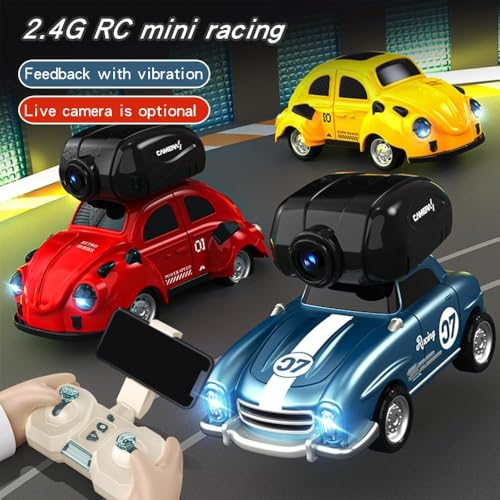 Image of Bestie toys 2.4g Mini Remote Control Car Toy for Kids Light with Camera Children's Fun Racing Vehicle Phone APP Controlled Camera Car with LED Light, USB Charging, Gift Toy for Boys and Girls