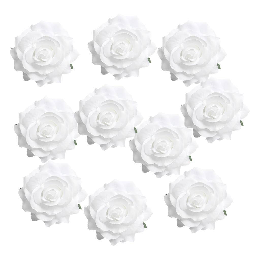 KIOALXZ Graceful Silk Rose Buds Flower Heads Charming Artificial Flowers Craft Wedding Decoration Stunning Party Favors For Unforgettable Events Headband