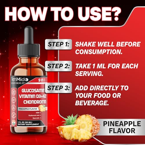 Tenmido Glucosamine Chondroitin MSM Liquid Drops