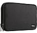 Procase Travel Gadget Organizer Bag, Portable Tech Gear Electronics Accessories Storage Carrying Pouch for Cords USB Cables SD Cards MP3 Player Hard Drive Power Bank -Black