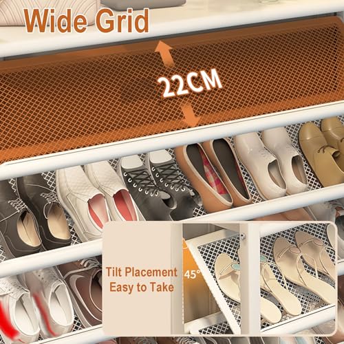Range chaussures ultra plat pour optimiser l'espace derrière une porte - 5