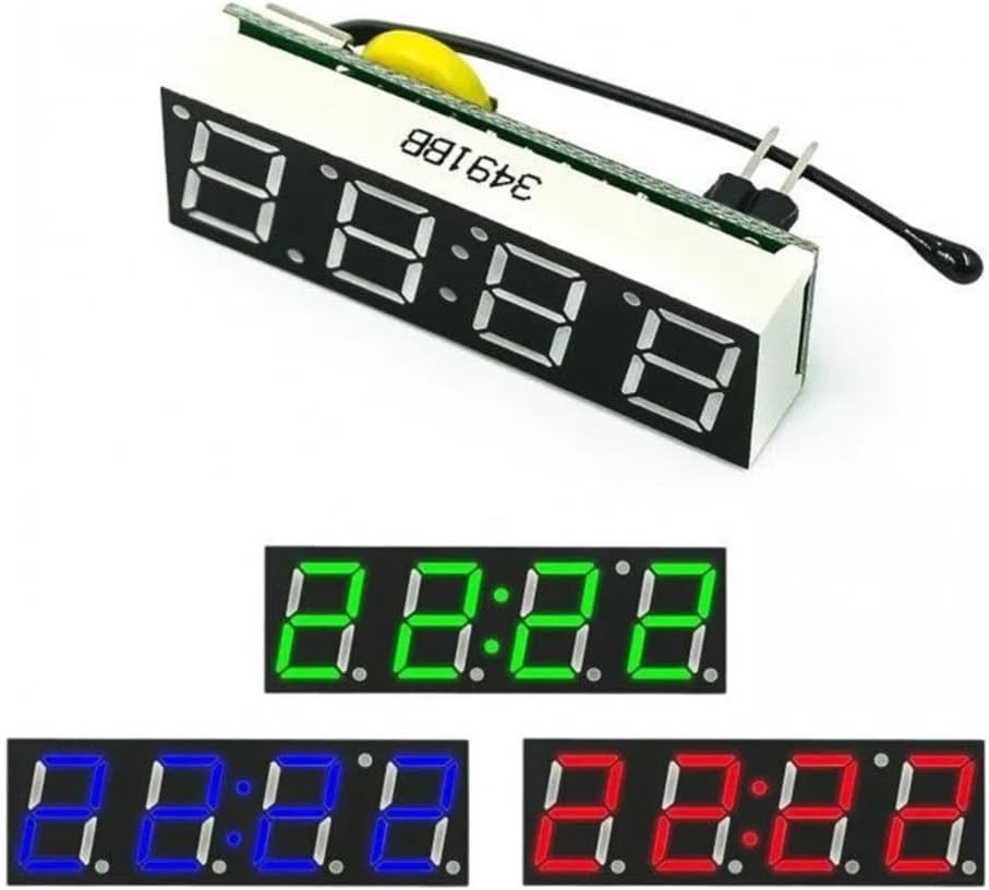 Multi Function Digital Clock Module With Temperature And Voltage Monitoring, DS1302 And RX8025T Chip Options, Compatible With IIC Communication And DC 5 30V Power Supply(Green (DS1302 chip))