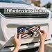 Front License Plate Cover - License Plate with American Flag & Eagle, Aluminum Decorative License Plates, Patriotic Novelty Vanity Tag, Car Decor Accessory with 4 Holes, 6×12 inch Car Plates Decor