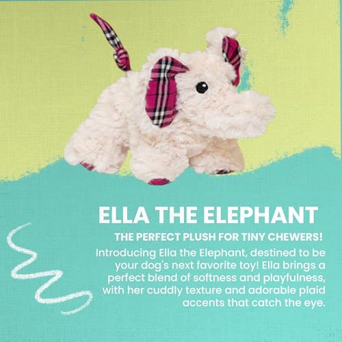 Juguete para perro de peluche Snugarooz Ella el elefante miniatura 2