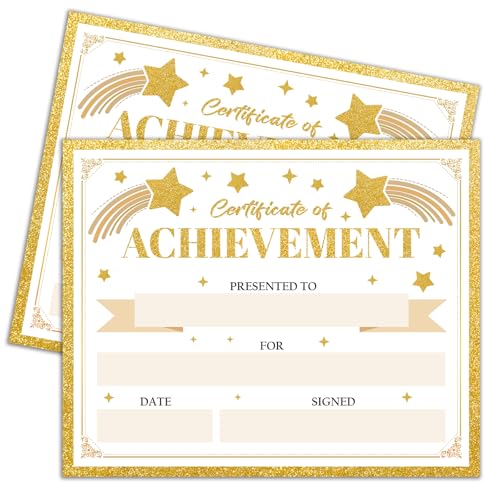 Papier vierge pour diplômes de réussite de haute qualité format 20,3 x 25,4 cm