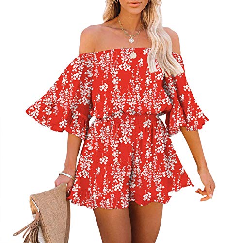 Image of Fixmatti Women Jumpsuit Low V Neck Drawstring Waisted Long Pant Romper Outfits