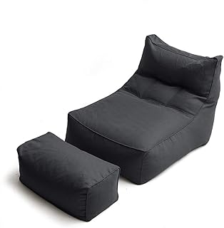 Axdwfd Tumbona Chaise Longue, Lazy Couch Tatami Apartamento pequeño Reclinador Individual Dormitorio Balcón Sofá pequeño Silla Bean Bag Silla Perezosa Extraíble Lavado 100x75x75cm