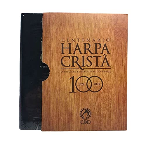 HARPA CRISTÃ CENTENÁRIO GRANDE LUXO PRETA