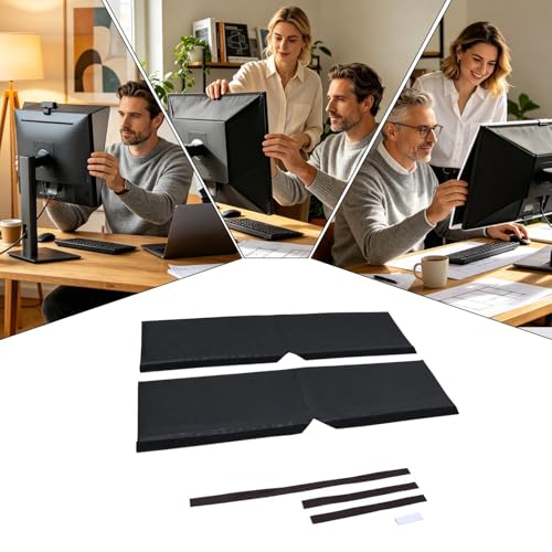 Protector de capó para monitor de 27 pulgadas con panel antirreflejos ajustable 6