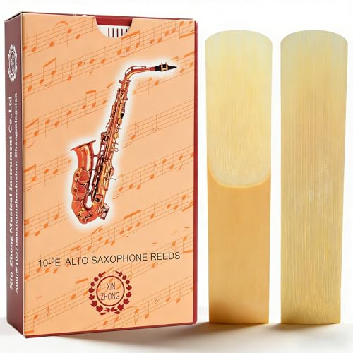 10 hojas de saxofón alto, grosor 2,5, hojas de saxofón 2,5, hojas de saxofón alto profesional para saxofón, técnica de corte avanzada para jugadores principiantes