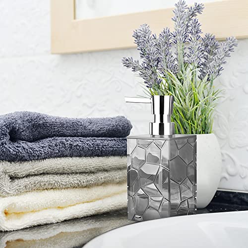 HIYAA 2 Pack Soap Dispenser 12Oz Liquid Lotion Hand Dispensers with Pump Reusable for Bathroom, Countertop, Kitchen, Laundry Room - 1Grey, 1 Clear, 1GC- Acrylic - Cosy Home Interiors HIYAA 2 Pack Soap Dispenser 12Oz Liquid Lotion Hand Dispensers with Pump Reusable for Bathroom, Countertop, Kitchen, Laundry Room - 1Grey, 1 Clear, 1GC- Acrylic - Image 7