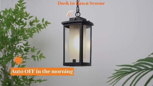 Image of JYZ Dusk to Dawn Outdoor Wall Sconce Lighting, Exterior Outdoor Wall Mount Lantern, Waterproof Anti-Rust Porch Light Fixture, Modern Contemporary Outside Lamp for House Front Door Garage Patio Deck