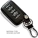 DOBREV ® Genuine Leather Cover 4 Button Keyless Entry Remote Fob Case Skin Protector for LEXUS 2012 2013 2014 2015 2016 17 18 19 ES250 ES350 ES300H GS350 GS450 NX300 ES300H 2019 NX300 Smart Remote Key