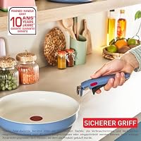 Tefal Ingenio Serenity Kochgeschirr-Set 11-teilig – stapelbar und platzsparendes Set aus Aluminium, Mineralia Antihaftversiegelung, abnehmbarer Griff, für alle Herdarten inkl. Induktion, Blue Salt – Ansicht 6
