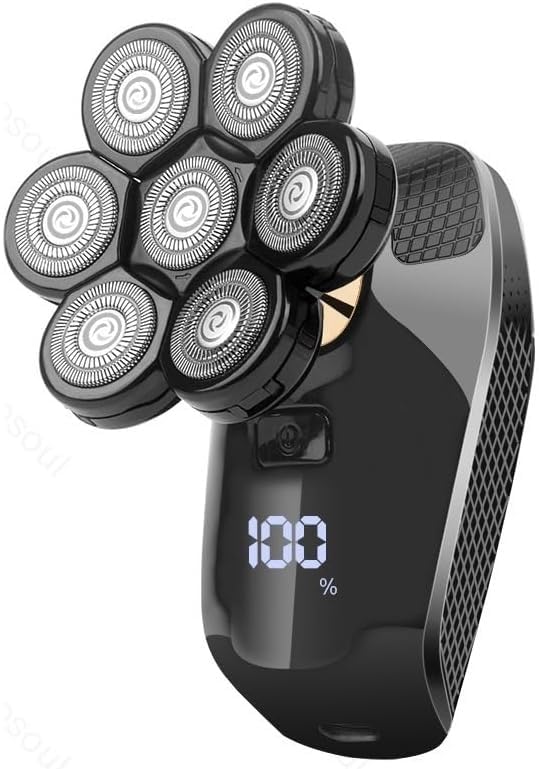 GeRRiT Maquinilla de Afeitar Eléctrica for Hombres, Afeitadora for Hombres Afeitadora Eléctrica Potente Afeitadora de Cabeza Calva Máquina de Afeitar for Barba for Hombres Maquinilla de Afeitar Marido