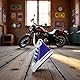 Rosojodg Blau Motorrad Fahrrad Fußstütze Kleine Schuhe Motorrad Seitenständer Pad Pad Schuh aus Leinen Motorrad Fußstütze Mode Kleine Schuhe für Fahrrad Stativ Dekoration Motorrad Fußrasten