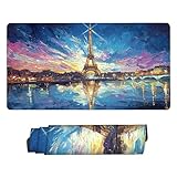 【MATÉRIEL DURABLE ET CONFORTABLE】: La surface de ce tampon de souris est conçue pour un mouvement lisse et précis de la souris, assurant que votre curseur se déplace précisément là où vous le voulez. Le matériau est épais et se sent doux dans la main, ce qui peut aider à amortir le bruit lorsque vous tapez lourdement sur les tampons. Notre coussinet de souris de bureau complet épais de 3 mm vous donne des mains faciles et qui offre un jeu ou un travail confortables.