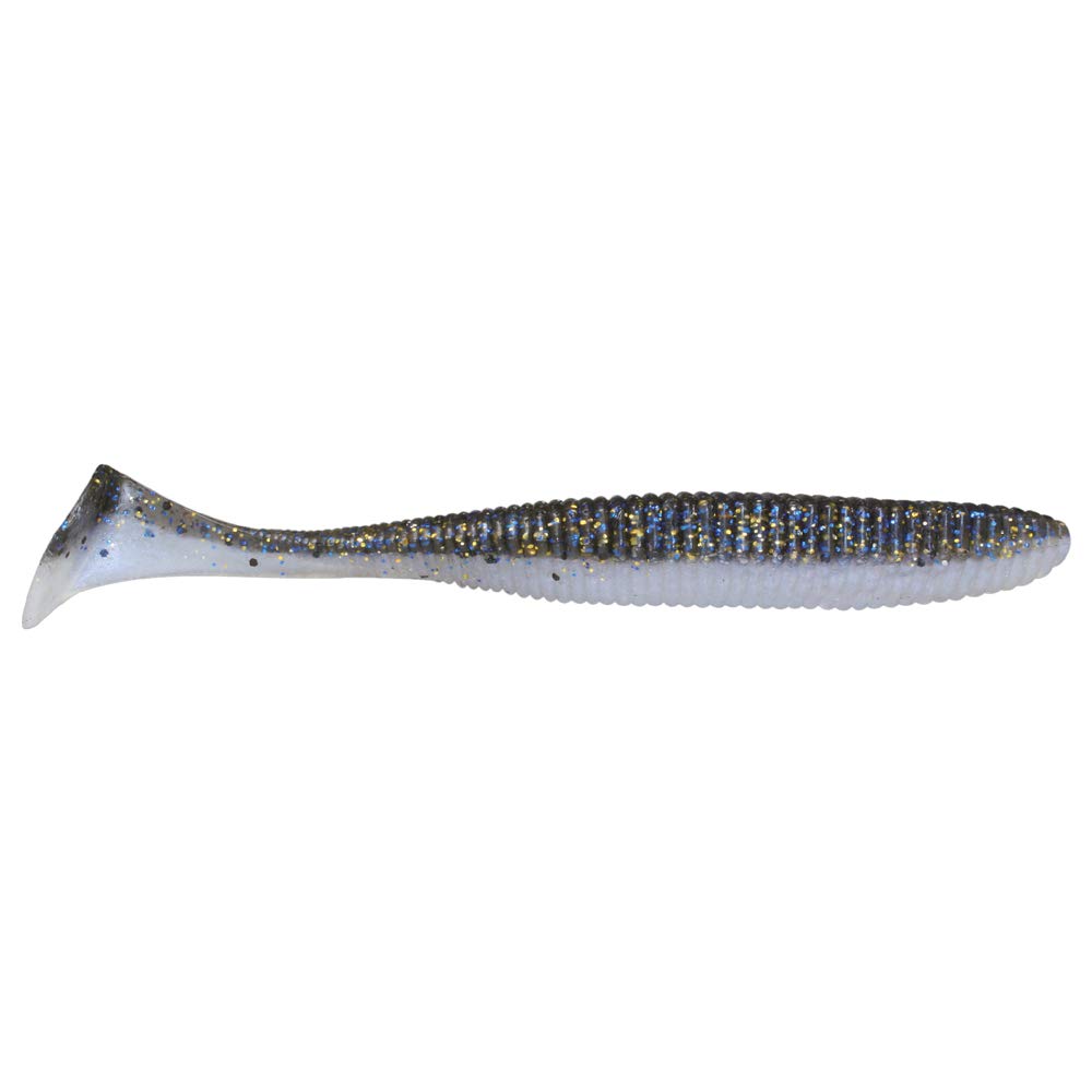 Jackall Rhythm Wave 3.8" Soft Swimbaits 7-Pack - Golden Shad Color (JRHYTW38-GLS)