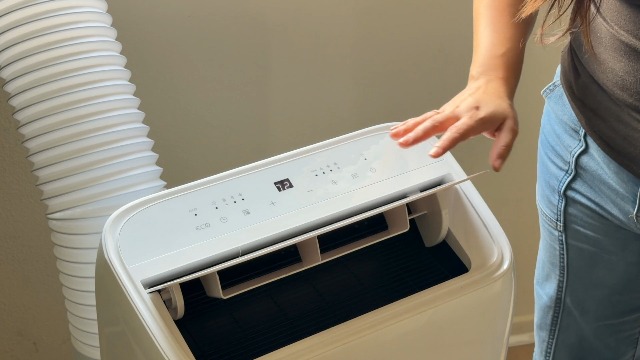 Image of Electactic 11,000 BTU ASHRAE(7,000 BTU SACC) Portable Air Conditioners Dual Motor, Dual Hose, Drainage-free Cooling, Fan /Dry /Remote /Timer, Quiet Portable AC Unit for Rooms Indoor