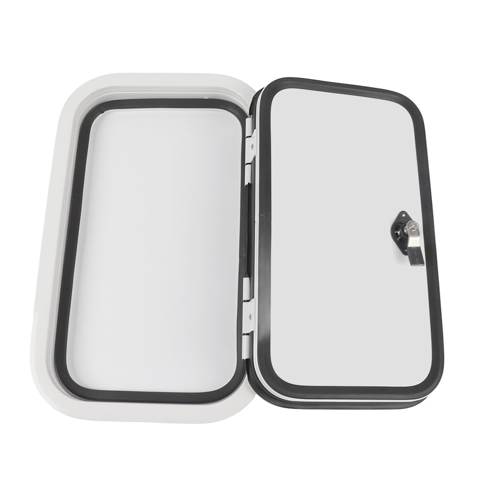 Wohnmobil-Gepäcktür, 500 X 300 Mm Rahmen aus Aluminiumlegierung mit ASA-Sandwichplatte und Rostfreier Aufbewahrungstür mit Sicherheitsschloss, für Wohnmobil-Anhänger, Wohnmobil