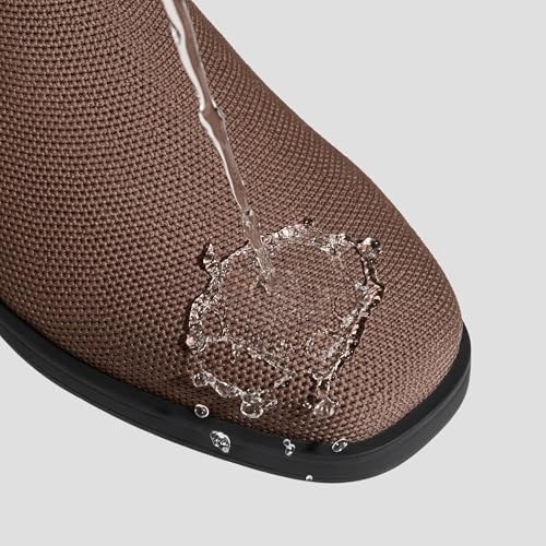 VIVAIA Clara Women's Ankle Boots Comfortable Square Toe Chelsea Boots Water Resistant Walking Booties for Fall Winter Dress3