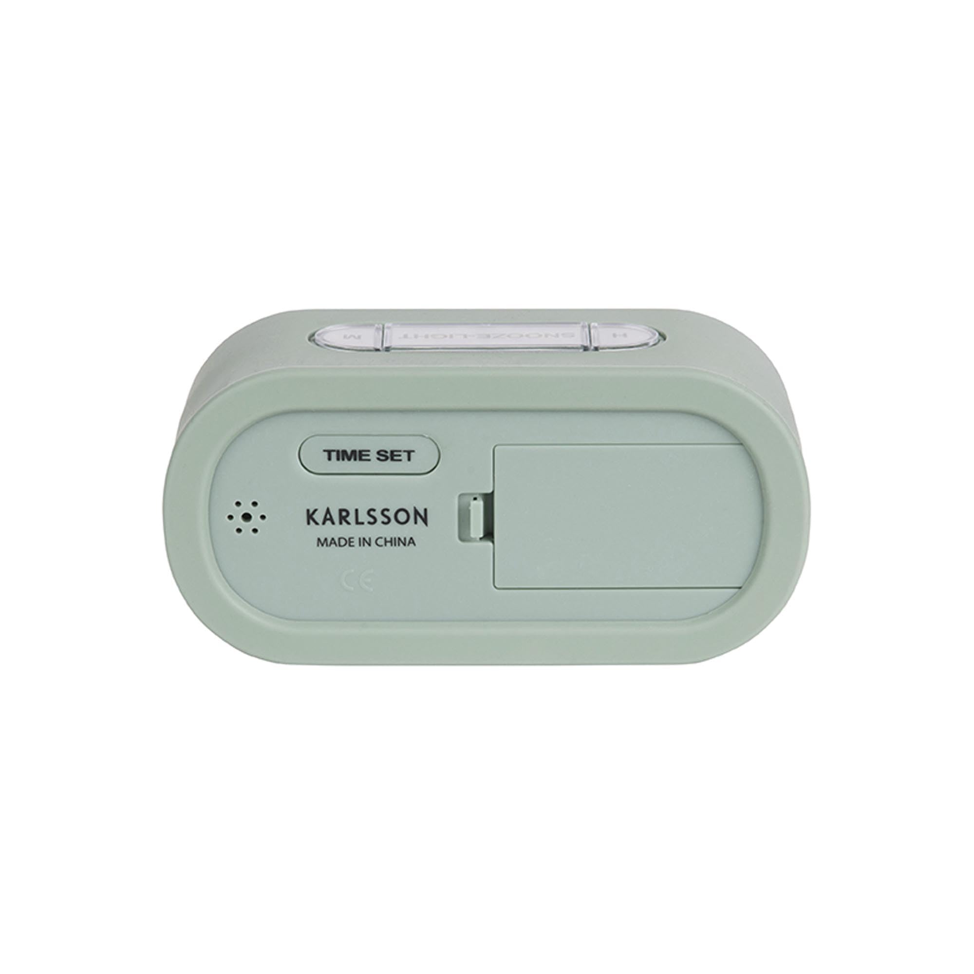 Karlsson - Zegarek, budzik Gummy - silikon - zielony - wys. 7 x szer. 14 x gł. 5 cm