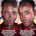 Mehron Makeup StarBlend Cake Makeup | Wet/Dry Pressed Powder | Powder Foundation | Monster Grey Face Paint & Body Paint 2 oz (56g) - Image 4