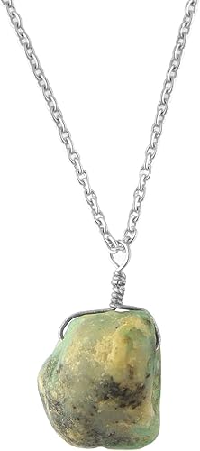 Miniatura 7 de Raw Gemstone Necklace Birthstones 1 Silver