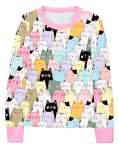 LQSZ Girls Pajamas Set Summer Girl Toddler PJs Short Sleeves Sleepwear for Little Kids with Pocket 5-12 Years4