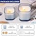 12Pcs Assorted Blue Candle Jars, 12oz & 6oz Glass Candle Containers for DIY Gifts and Making Candles, Empty Blue Glass Jars with Bamboo Lids and Labels