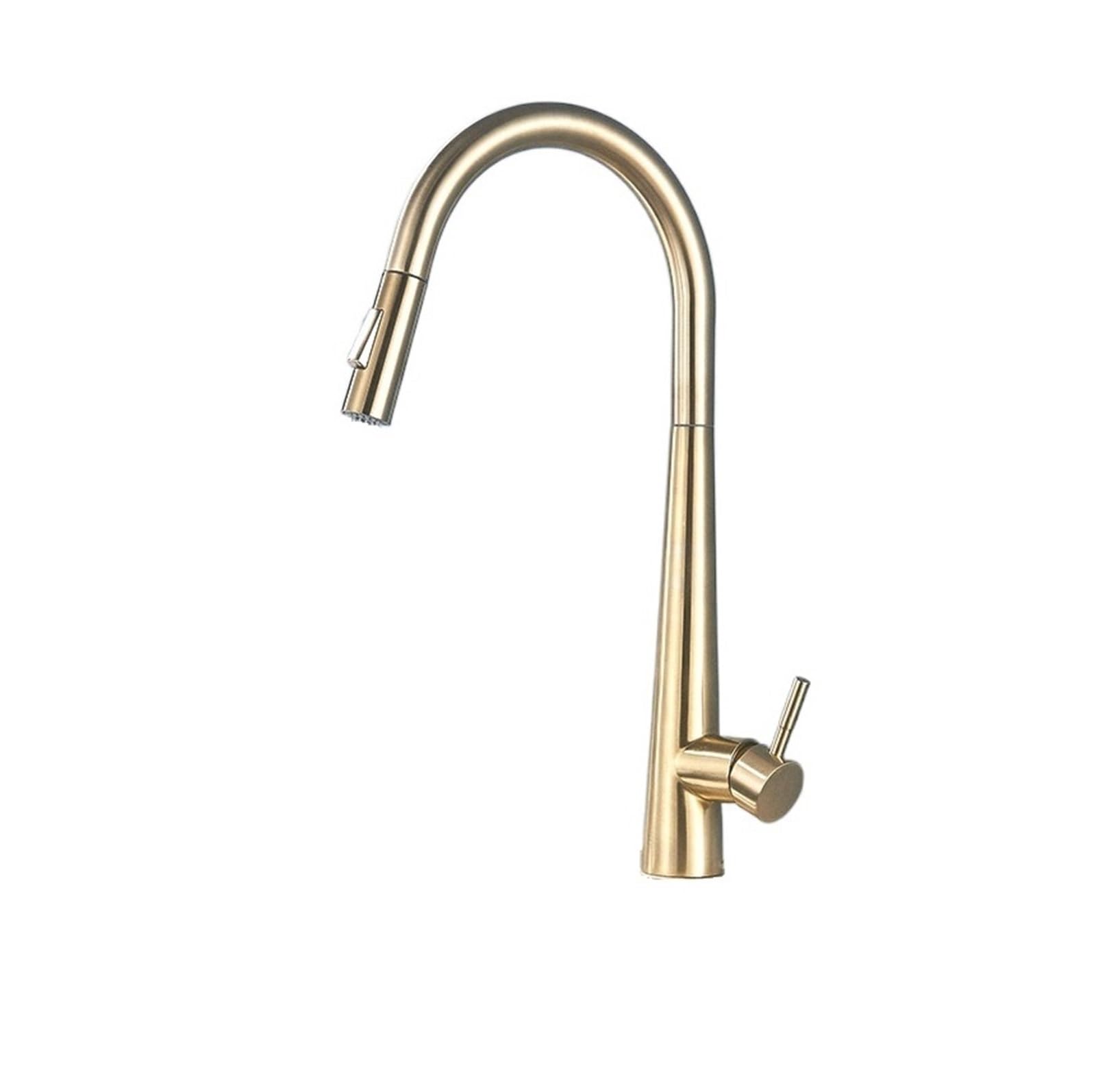 HADECOLL Pull-Out Faucet Sensor Kitchen Faucets Smart Touch Control Inductive Faucet Mixer Tap Sensitive Kitchen Easy To Install,No Sen-Brush Gold