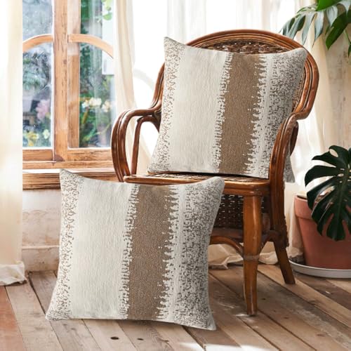 Housse de coussin en chenille douce lavable 45x45 pour protéger votre canapé - 3