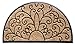 Price comparison product image EHC Heavy Duty Thick Coir & Rubber Non-Slip Half-Moon Entrance Door Mat, 40 X 70 cm
