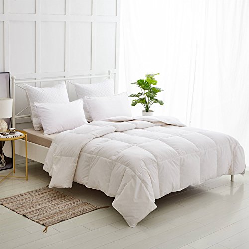 Double Size Duvet - Luxury White Goose Feather and Down Duvet, 13.5 Tog Bed Quilt, 100% Cotton Shell, Anti-dust mite & Feather-proof Fabric, All Season - Image 8