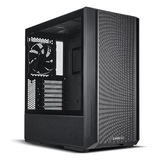 GABINETE GAMER LANCOOL 216 PRETO 2 FAN PWM 160mm FRONTAL E 1 FAN PWM de 140 mm TRASEIRA
