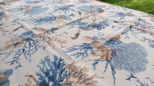 Pago Poco Tovaglia Rettangolare Antimacchia Fantasia MARE BUSSOLA BARCHE Resistente alle macchie - idrorepellente NO STIRO!!!! Tutte Le Misure (140X240)
