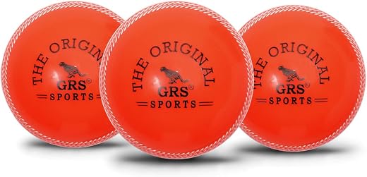 GRS T-20 PVC Cricket Soft Balls Recommended for Indoor/Outdoor Street, Beach &amp; Cricket (Pack of 3)(Orange) Tournament Ball