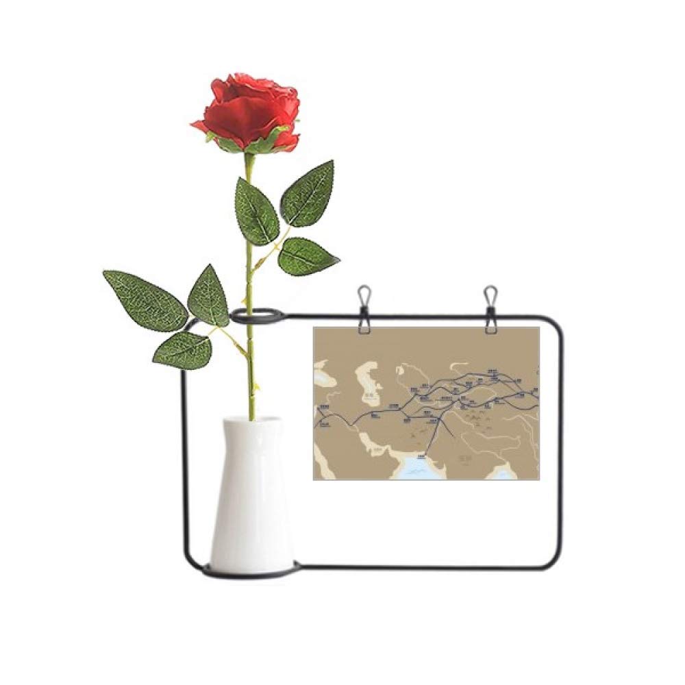 Fleurs artificielles suspendues avec vase pour végétaliser sans entretien
