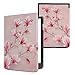 Produktbild kwmobile Klapphülle kompatibel mit Pocketbook InkPad 4 / Color 3 / Color 2 / Vivlio InkPad 4 Hülle - eReader Case - Magnolien Rosa Weiß Altrosa