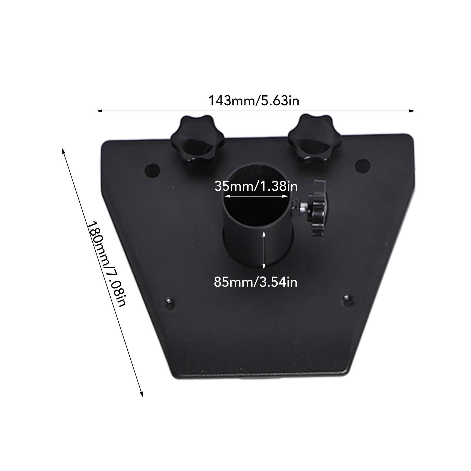 FTVOGUE Montaje en Poste de Antena, Adaptador de 360 ​​Grados con Antena