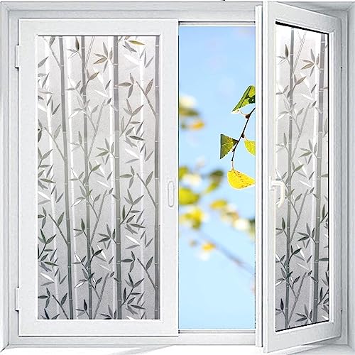 Lifup Vinilo Decorativo para Ventana Patrón Bambú 23.6 x 79 pulg miniatura 2